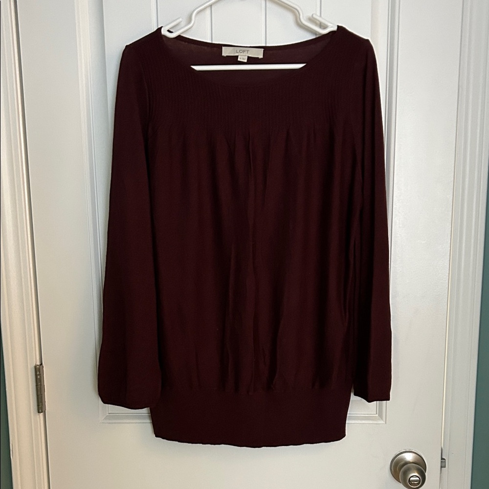 LOFT Rich Burgundy Sweater